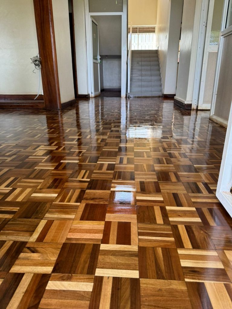 Parquet Hardwood Flooring For a Chinese Restaurant in Bugolobi